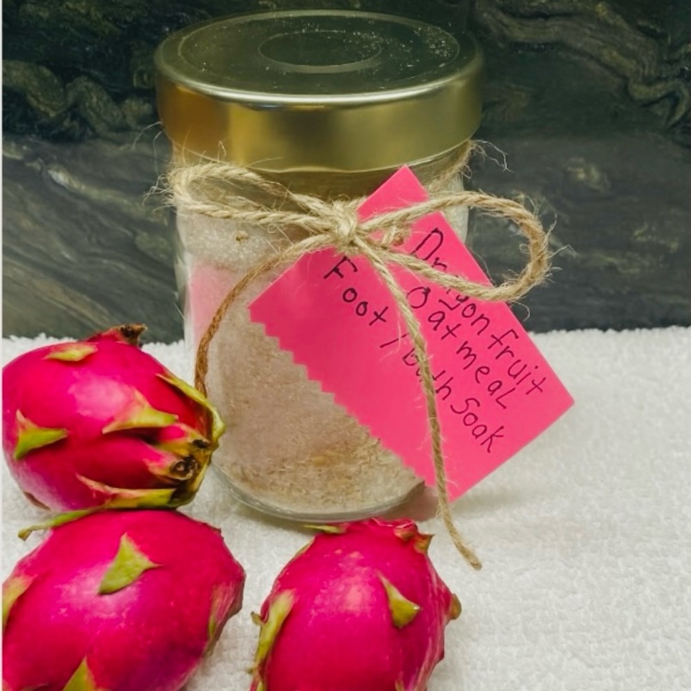 Foot Soak Dragon Fruit Oatmeal Bath New